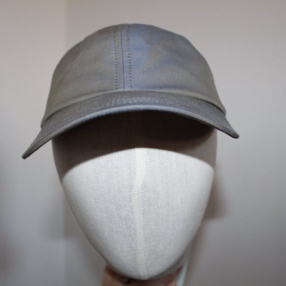NWT Burberry Nova Check Lined Iridescent Cotton Twill Adjustable Baseball Cap L main image 4